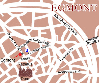 Anfahrt Café Egmont Aachen